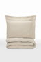 L'essentiel linge de maison Forbes Juego de funda de edredón doble Crema